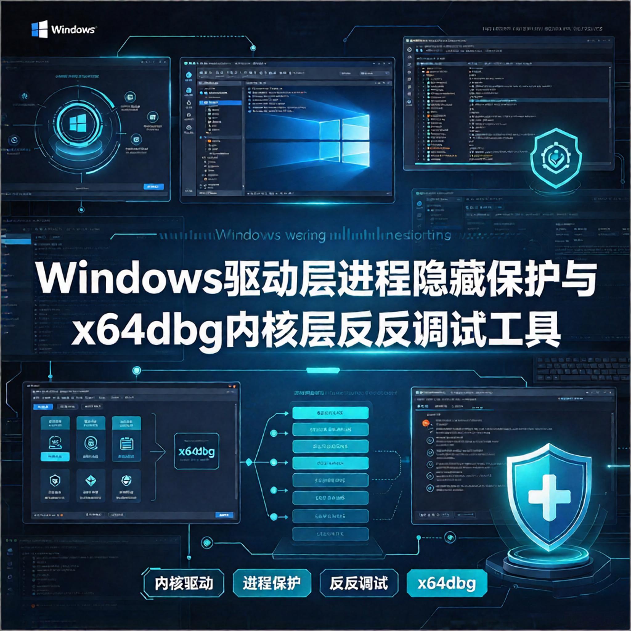 Windows驱动层进程隐藏保护与x64dbg内核层反反调试工具