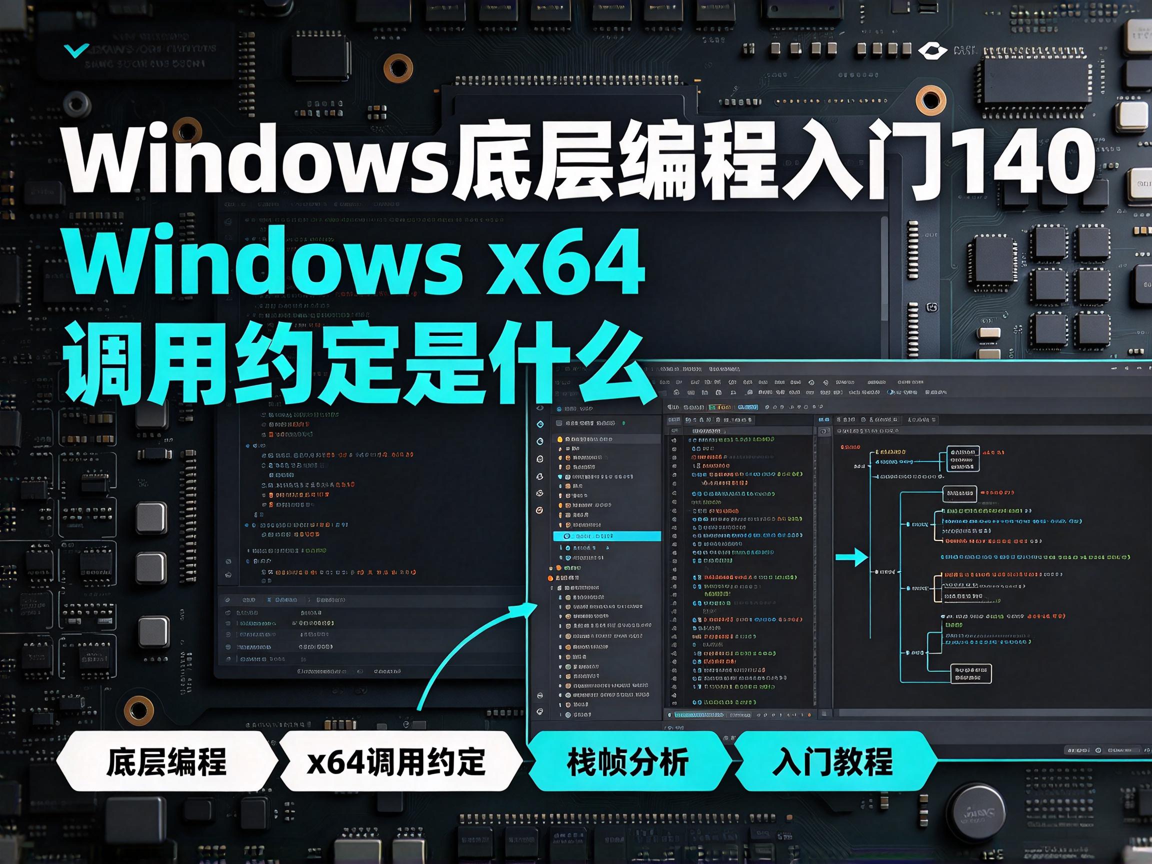Windows底层编程入门140   Windows x64 调用约定是什么