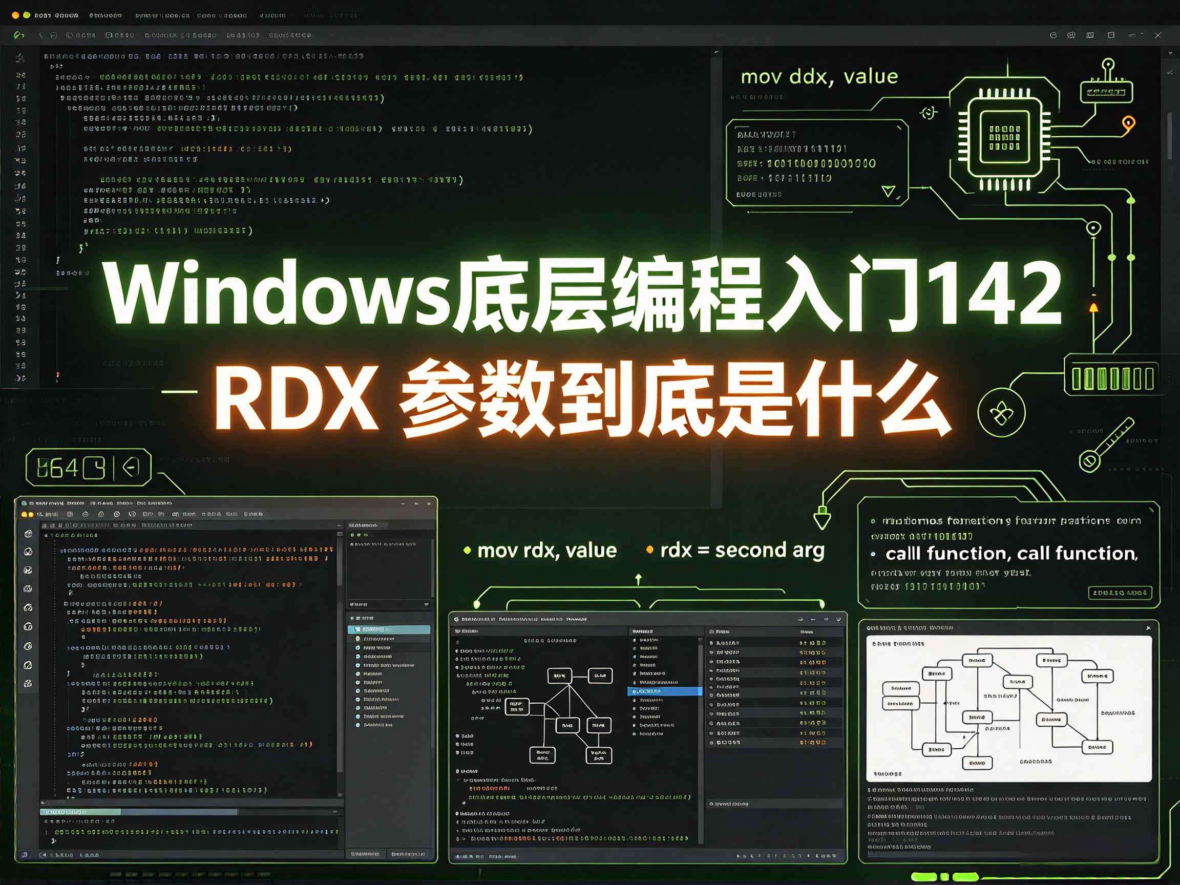 Windows底层编程入门142  RDX 参数到底是什么