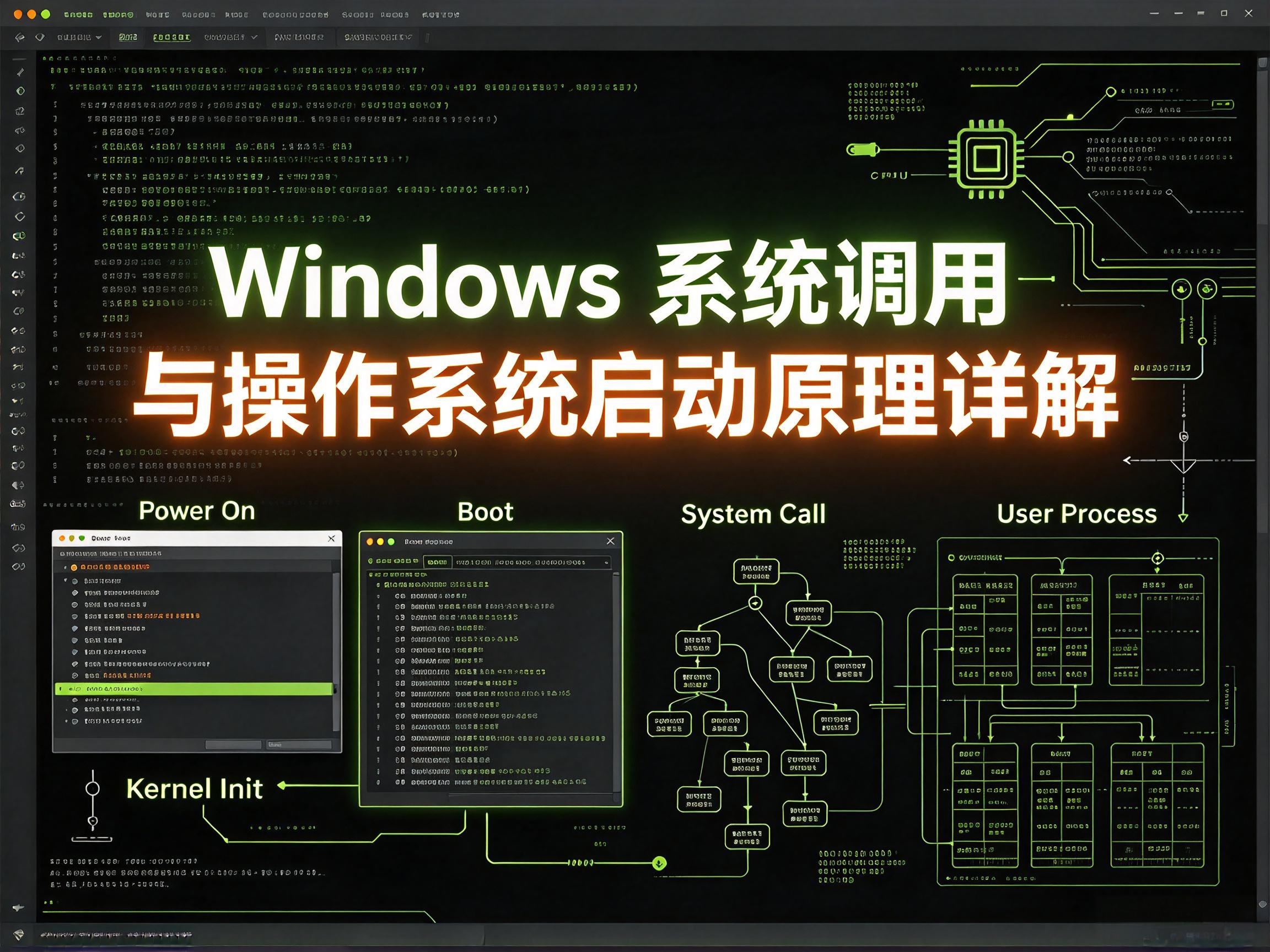 Windows 系统调用与操作系统启动原理详解