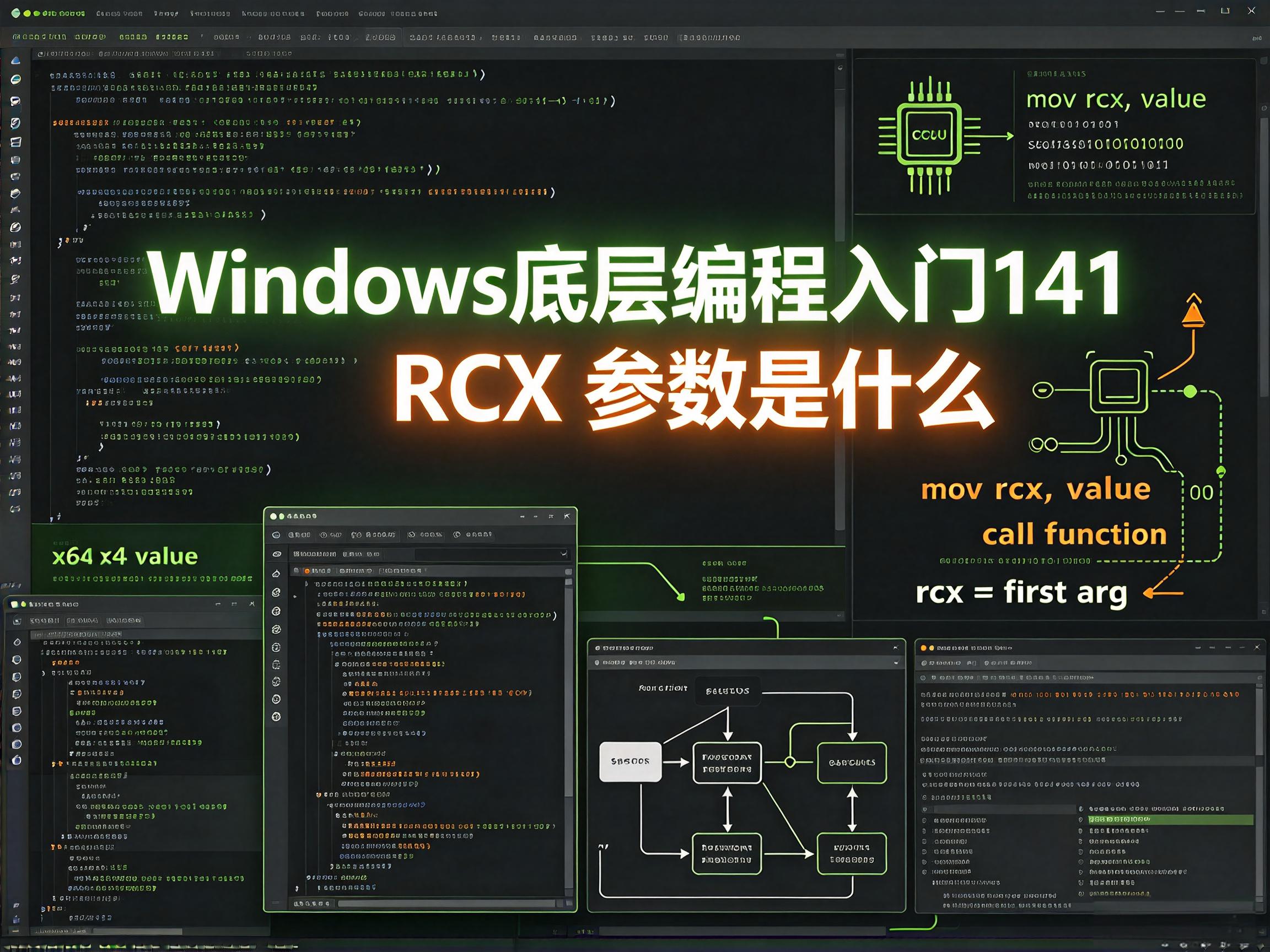Windows底层编程入门141  RCX 参数是什么