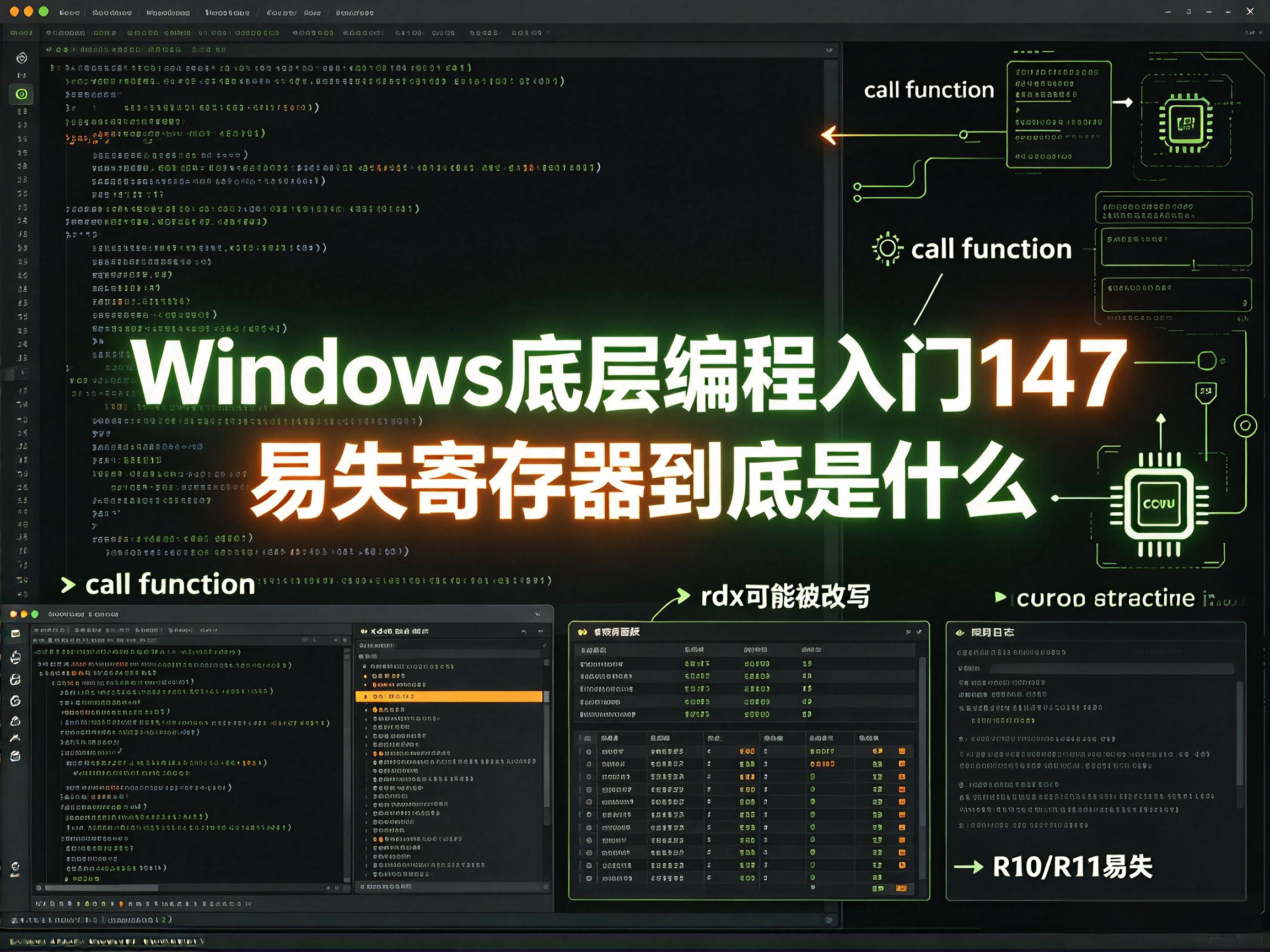 Windows底层编程入门147   易失寄存器到底是什么