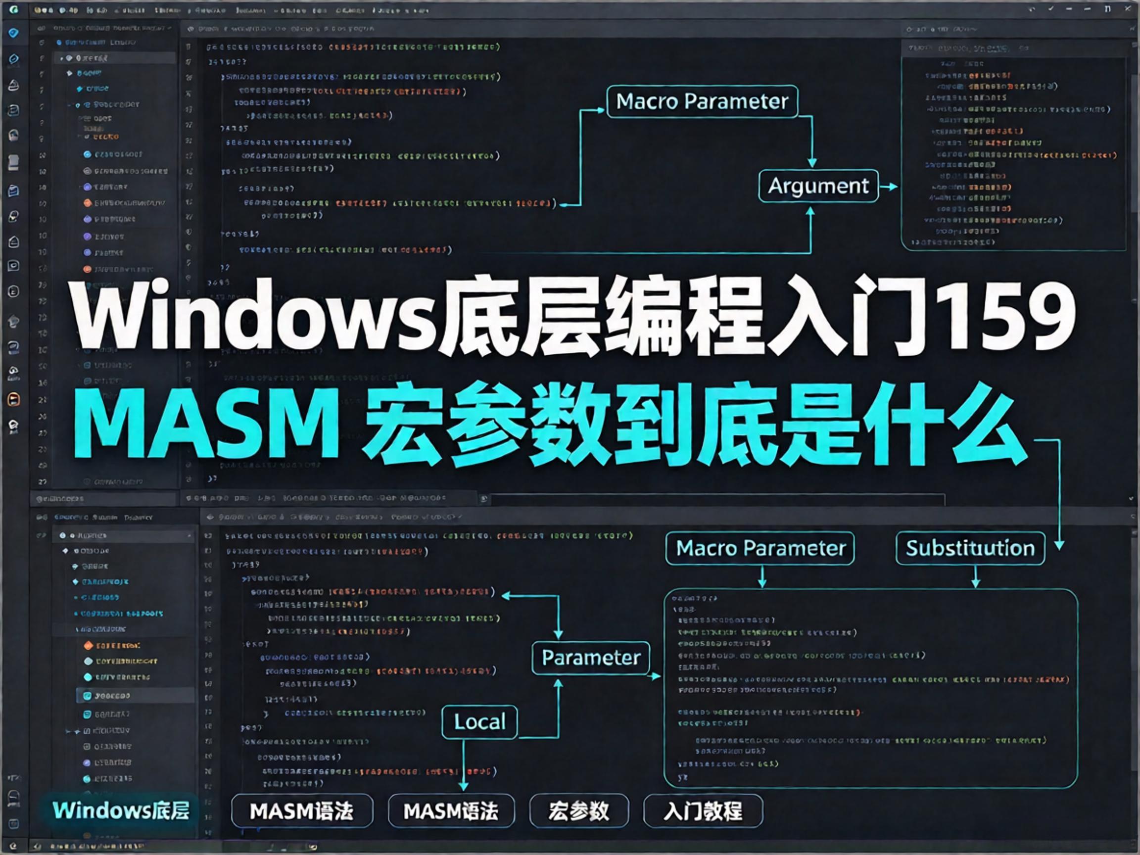 Windows底层编程入门159   MASM 宏参数到底是什么