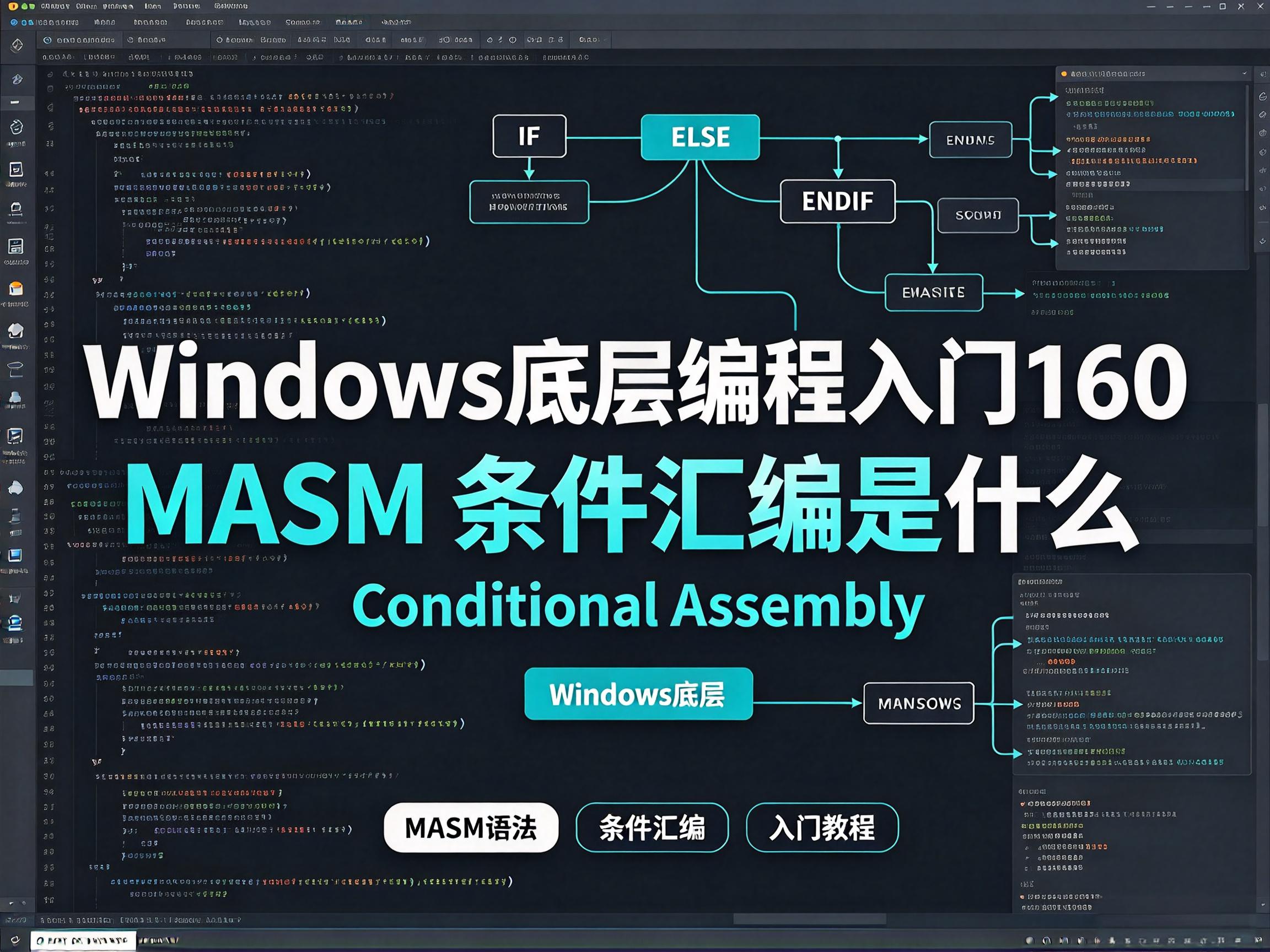 Windows底层编程入门160   MASM 条件汇编是什么
